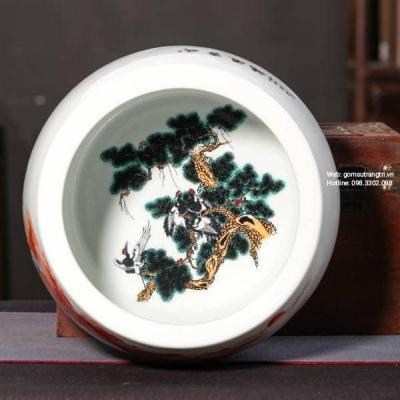 ANG THẢ CÁ THẢ HOA TRỒNG SEN CẢNH HỌA TIẾT SƠN THỦY